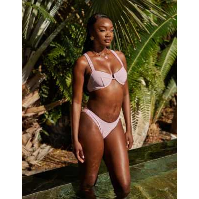 South Beach underwire bikini set in pink