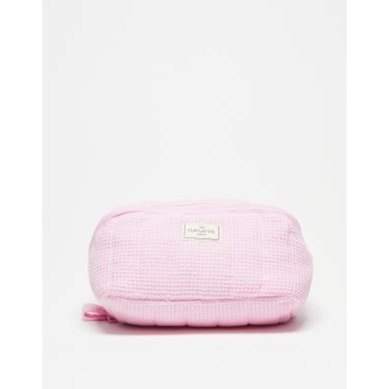 The Flat Lay Co. x  Exclusive Marshmallow Flat Lay Makeup Box Bag – Pink Waffle