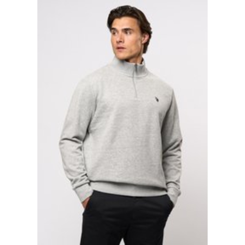 U.S. Polo Assn. KURT – Sweatshirt – grey melange/grau