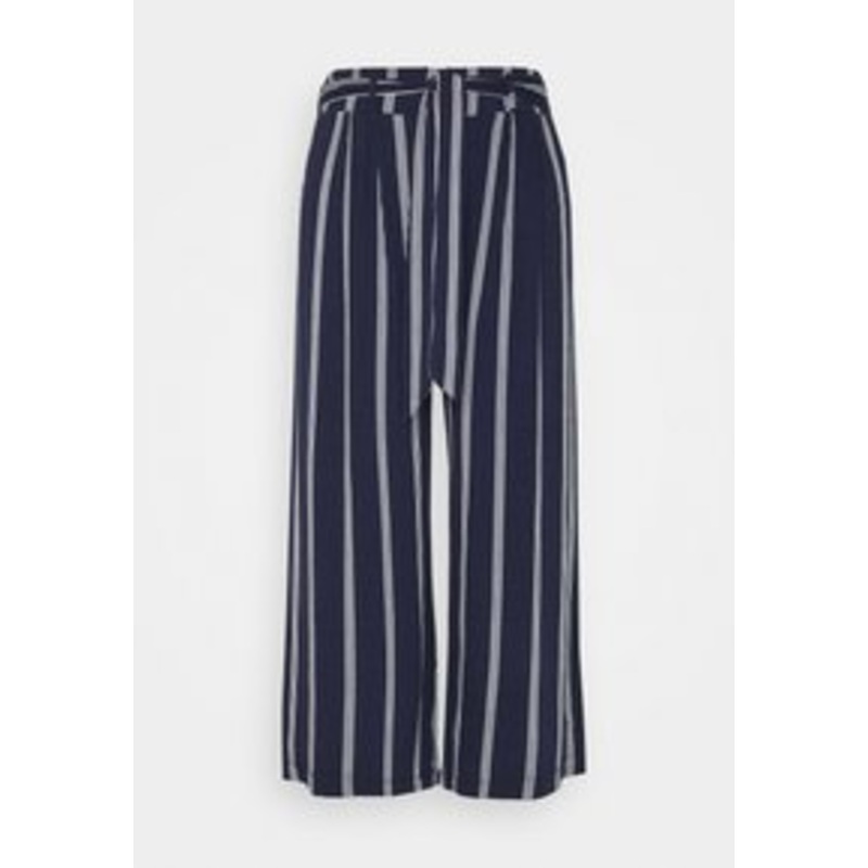 LASCANA CULOTTE STRIPE – Stoffhose – navy/wei/blau