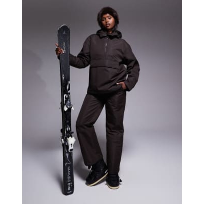 Threadbare Ski set in chocolate brown