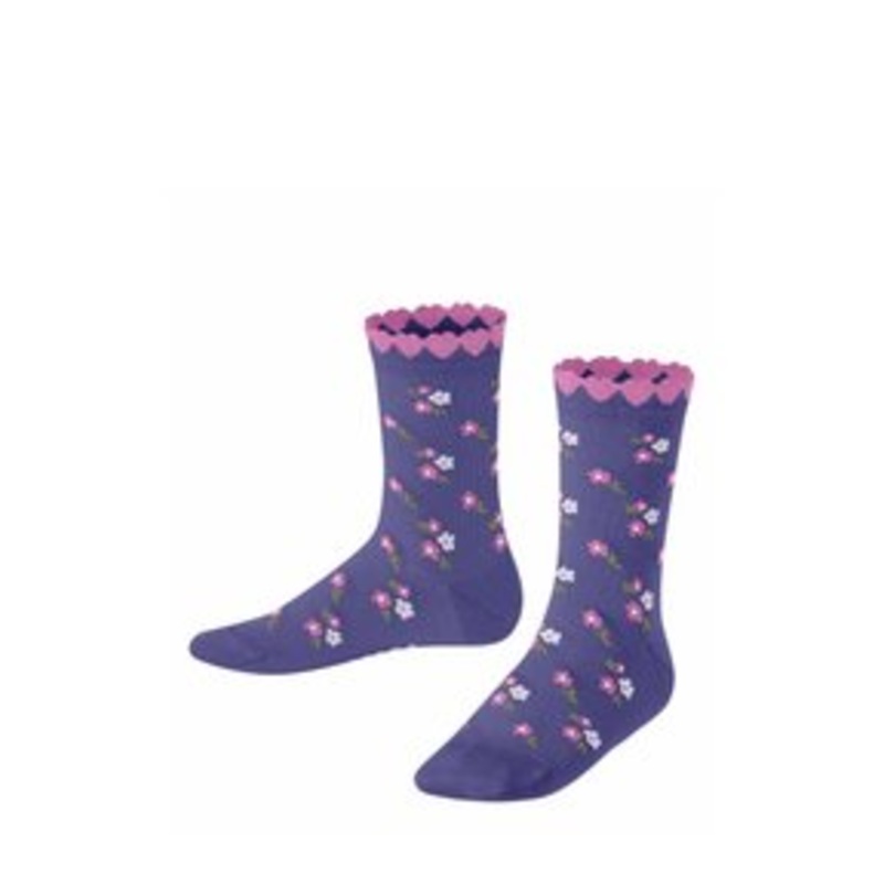 FALKE Ditsy Flowers – Socken – crocus/lila-meliert