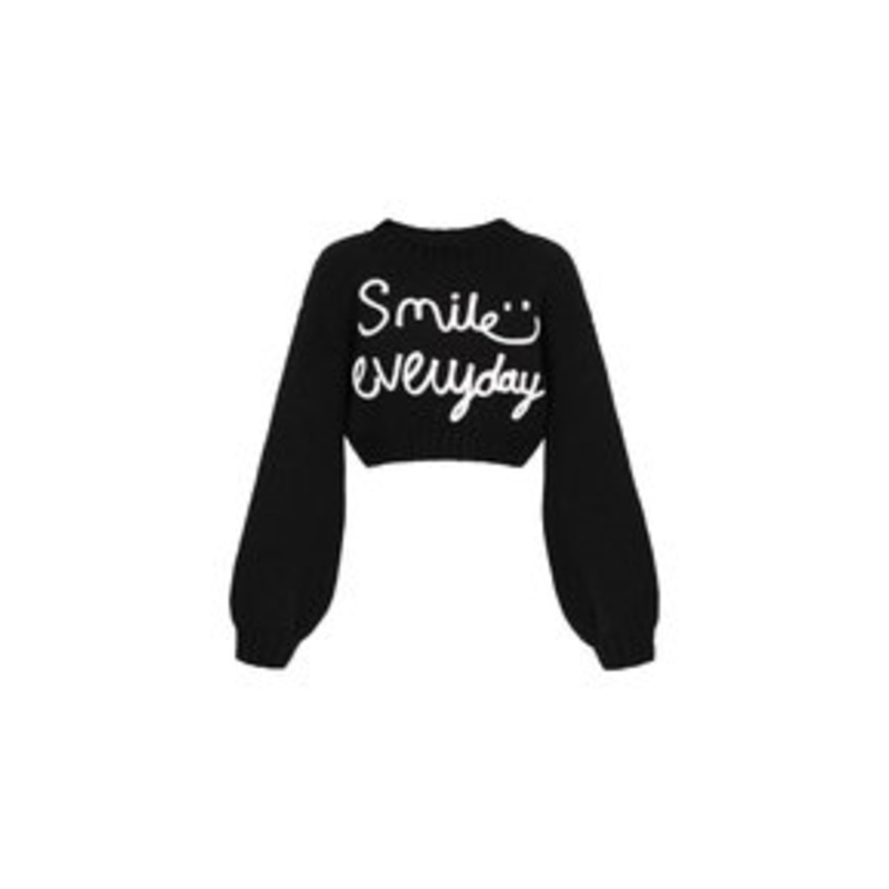 myMo SWEATER – Strickpullover – black/schwarz