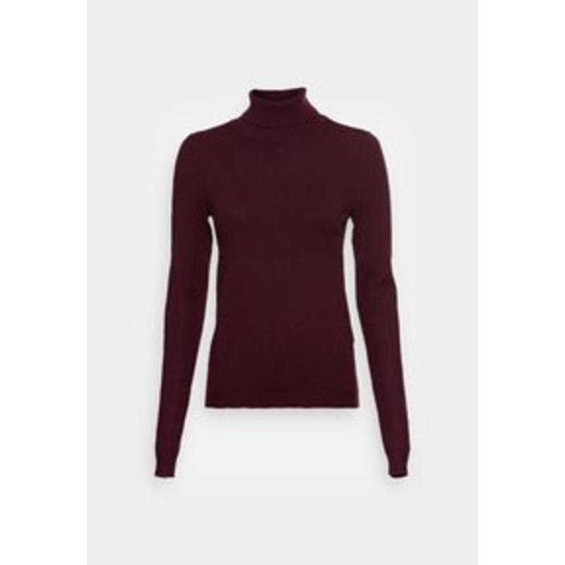 Vero Moda Tall VMHAPPINESS ROLLNECK  – Strickpullover – winetasting/dunkelrot