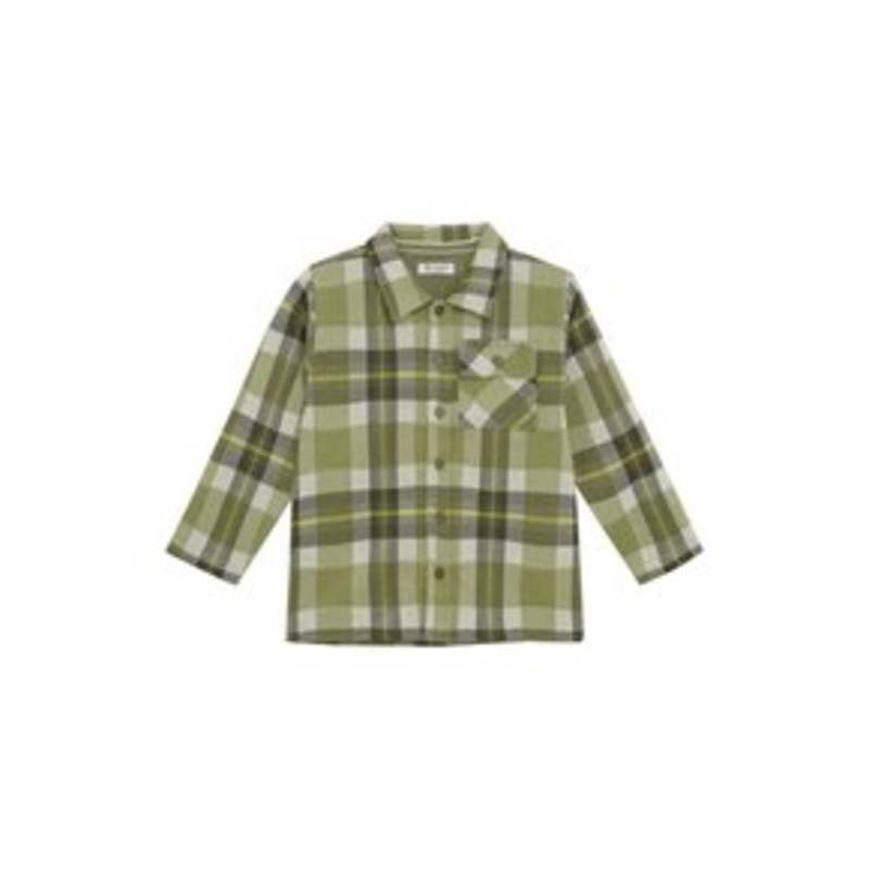 Noppies RUSSELL – Hemd – check pattern medium green/grn-meliert