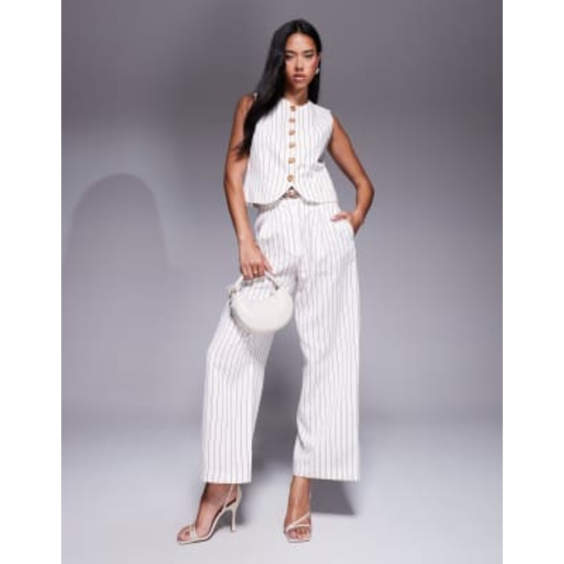 River Island set in white stripes