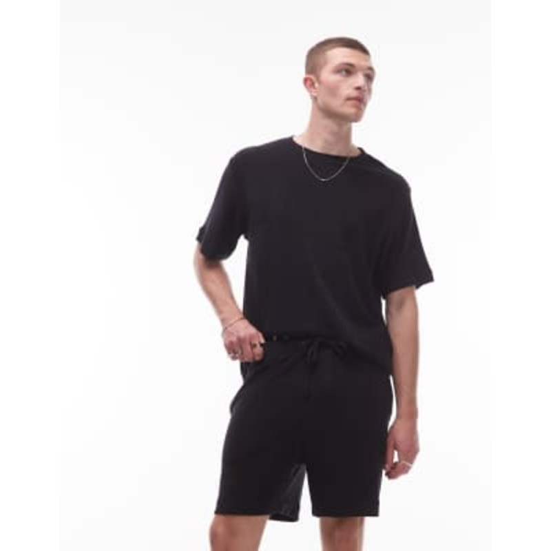 ARKET pure cotton soft touch terrycloth set in black