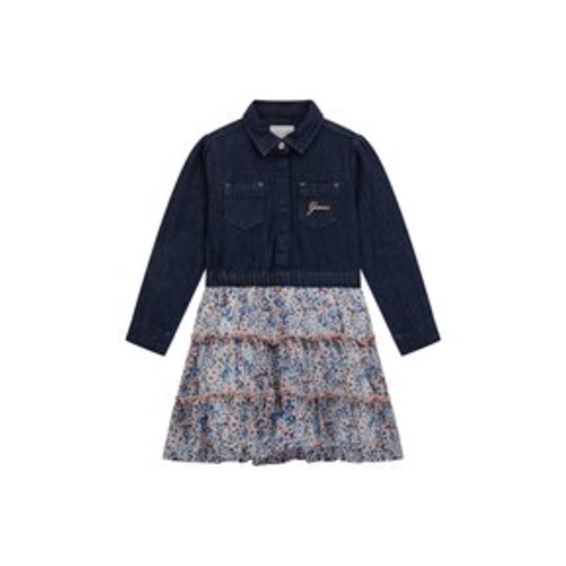 Guess Jeanskleid – mehrfarbig grundton blau/blau