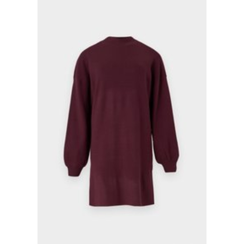 Vero Moda VMNANCY FUNNEL NECK DRESS – Strickkleid – winetasting/bordeaux