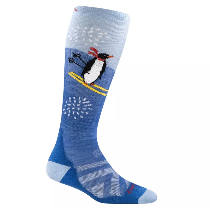 Darn Tough Kids Penguin Peak Over-the-Calf Midweight Ski & Snowboard Sock