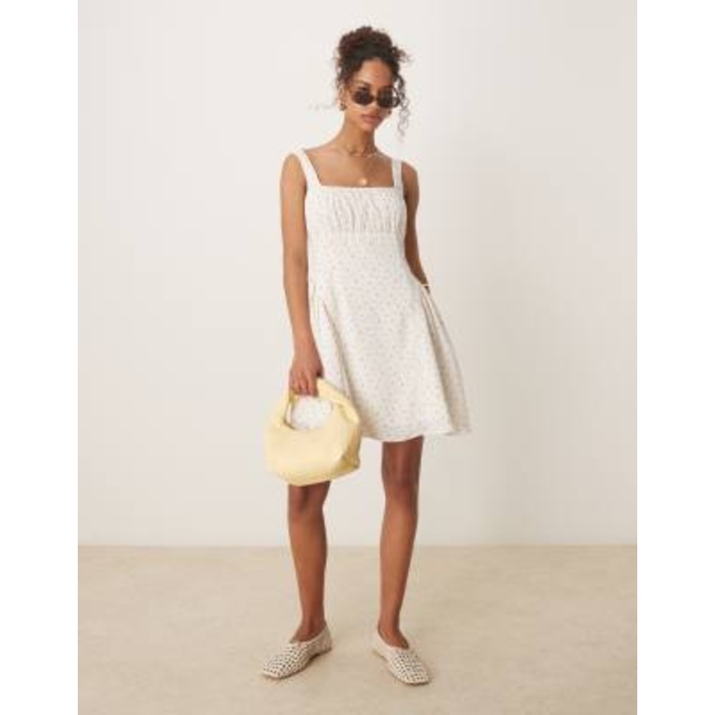 Glamorous corset style mini dress in pink delicate floral