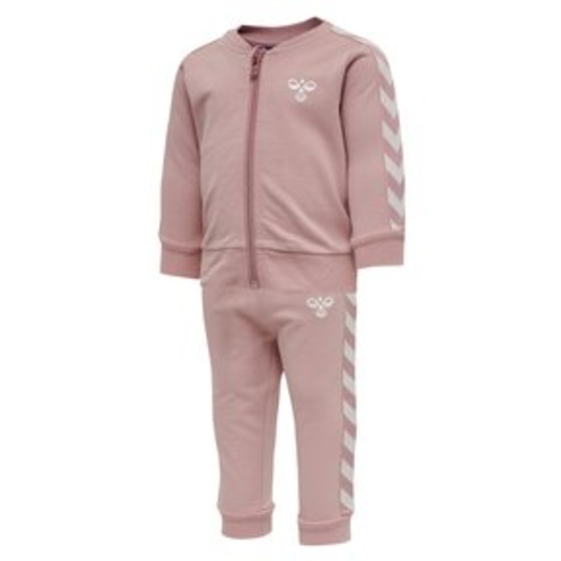 Hummel BILLE SET – Trainingsanzug – woodrose/pink