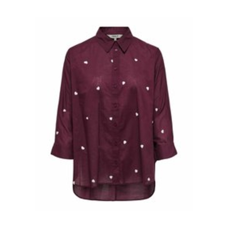 ONLY ONLNEW LINA GRACE NOOS – Hemdbluse – rot