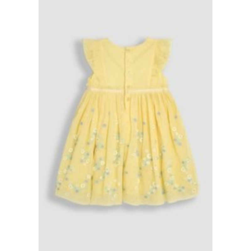 JoJo Maman Bb REGULAR FIT – EMBROIDERED  – Freizeitkleid – yellow floral/gelb