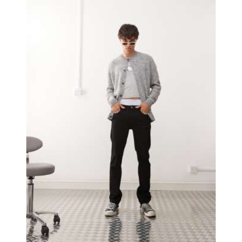 Cheap Monday Sleeze super stretch skinny jeans in clean black rinse wash