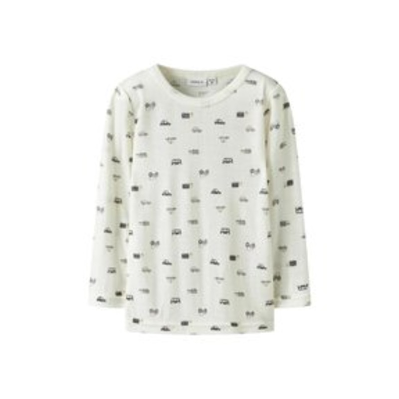 Name it MIT LANGEN RMELN  – Strickpullover – snow white/offwhite