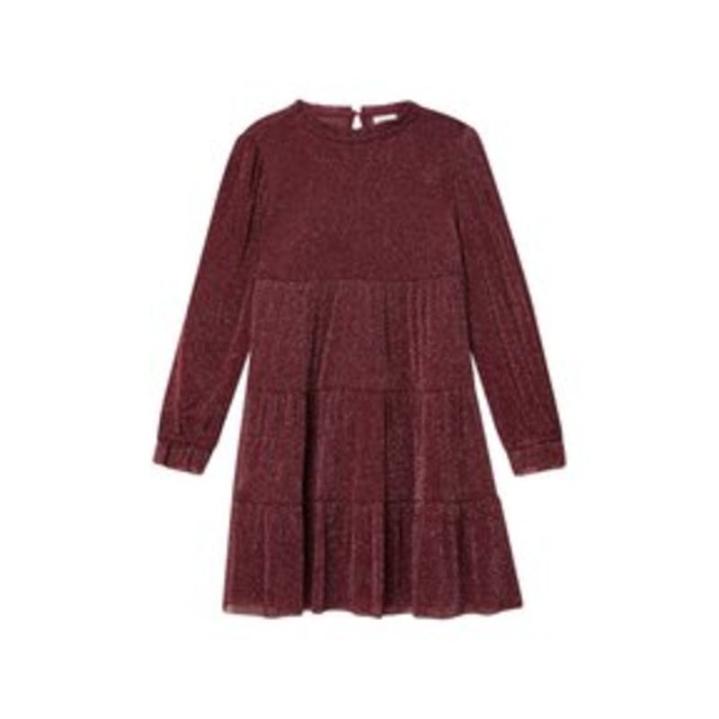 s.Oliver Freizeitkleid – bordeaux/mehrfarbig