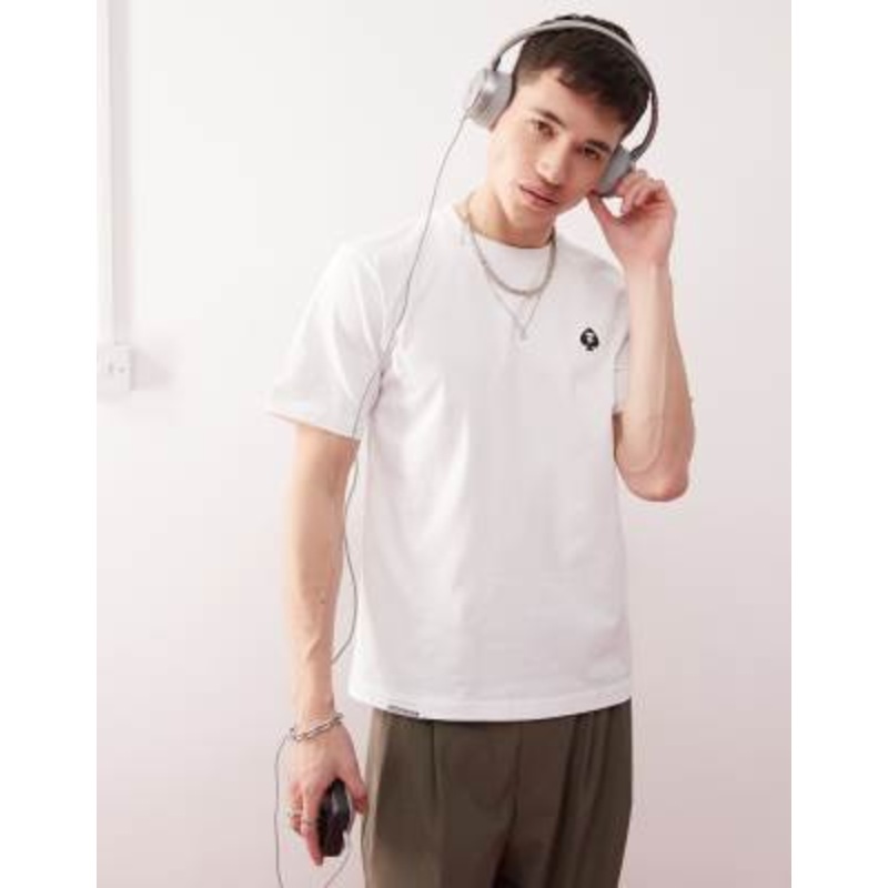 AAPE By A Bathing Ape spades logo T-shirt in white