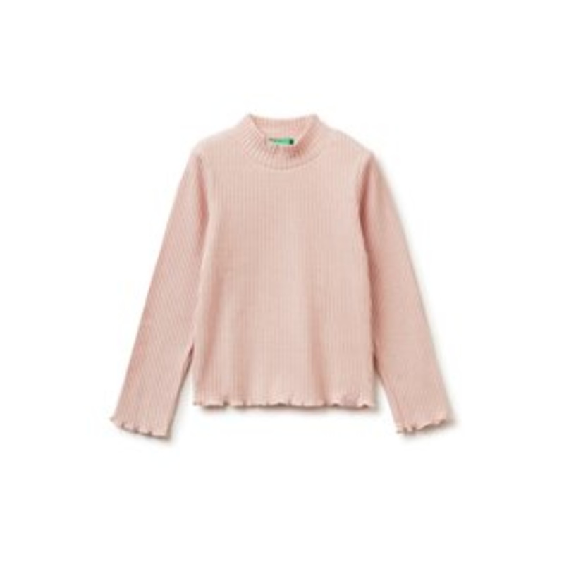 United Colors of Benetton TURTLENECK – Strickpullover – pink