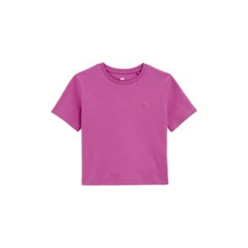 WE Fashion T-Shirt print – purple/lila