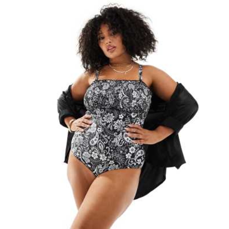 Yours swimsuit in paisley print