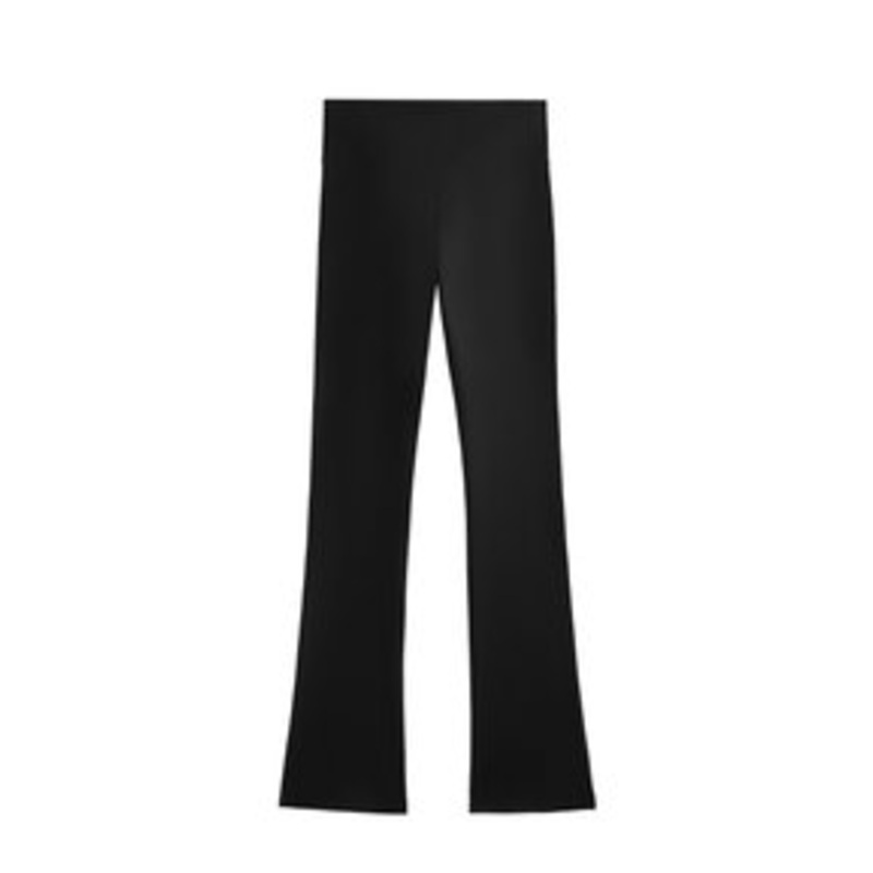 OYSHO EVERMOVE RISE FLARE  – Stoffhose – black/schwarz