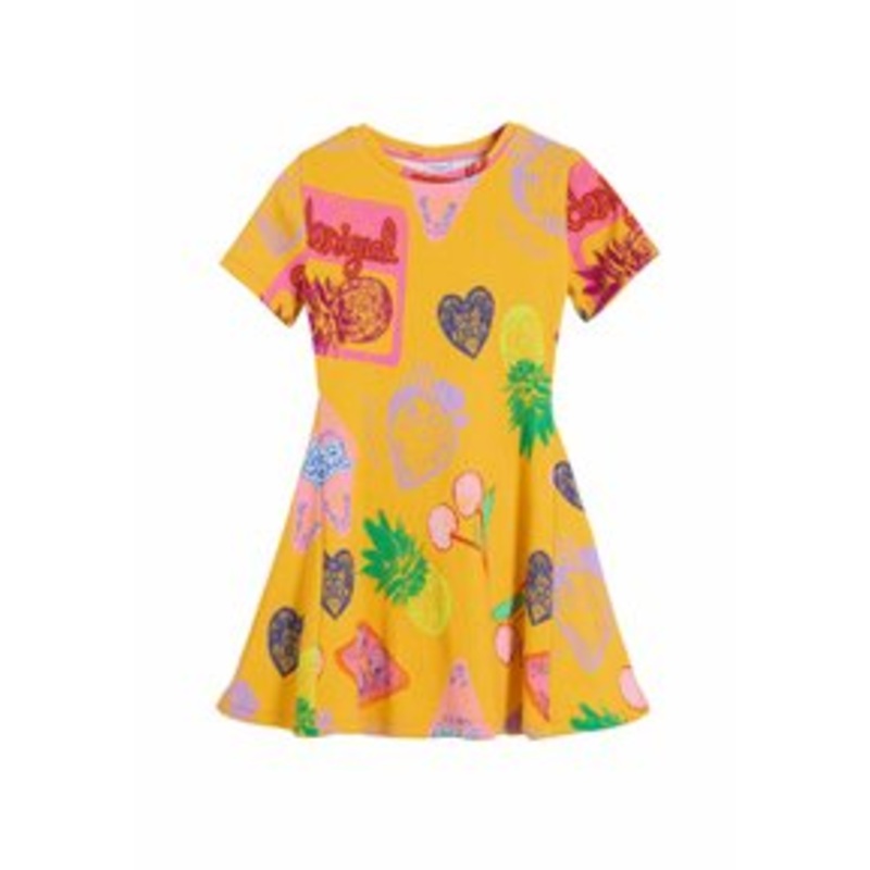 Desigual Strickkleid – yellow/gelb