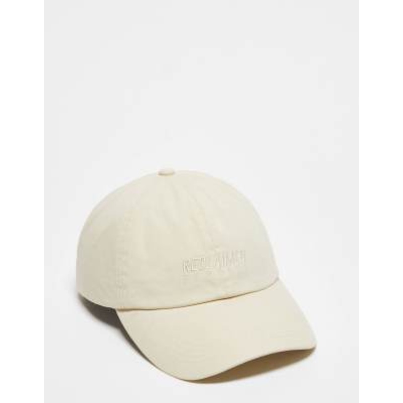 Reclaimed Vintage unisex logo cap in ecru