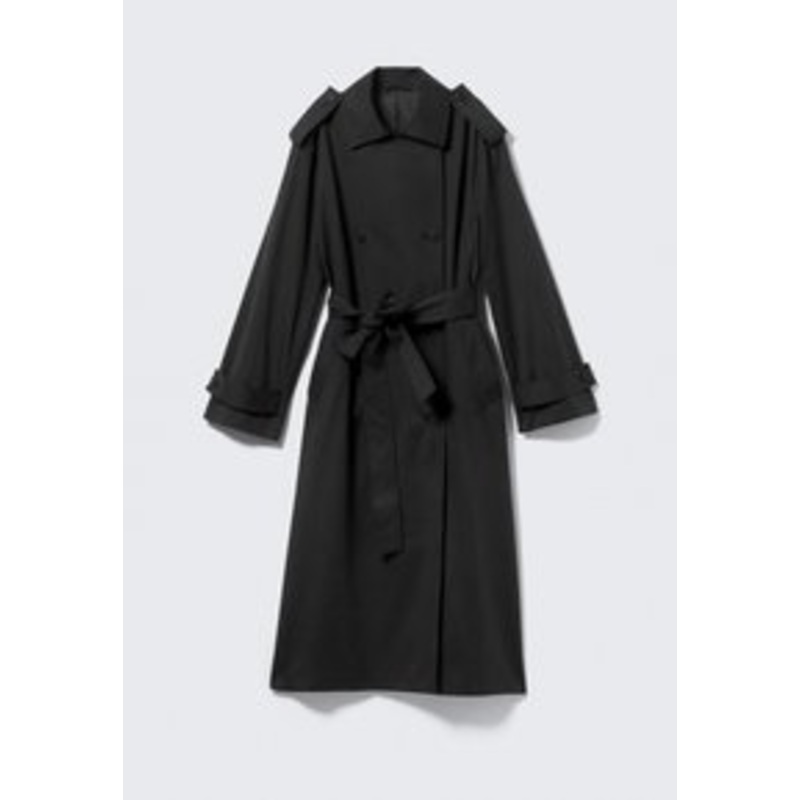 Weekday SENDAI – Trenchcoat – black/schwarz