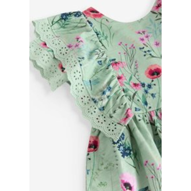 Laura Ashley REGULAR FIT – BROIDERIE  – Jerseykleid – green blue alford meadows/grn