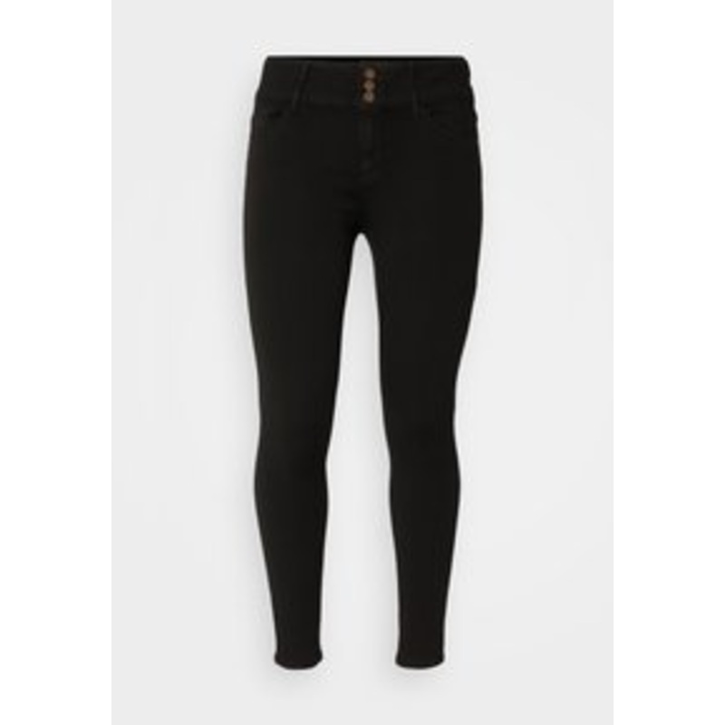 ONLY Carmakoma CARANNA LIFE – Jeans Skinny Fit – black/schwarz