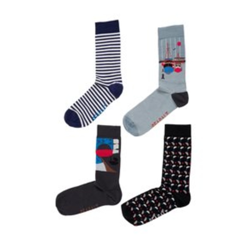 Seasalt Cornwall 4 PACK SAILOR – Socken – navy – sea chest mix/blau