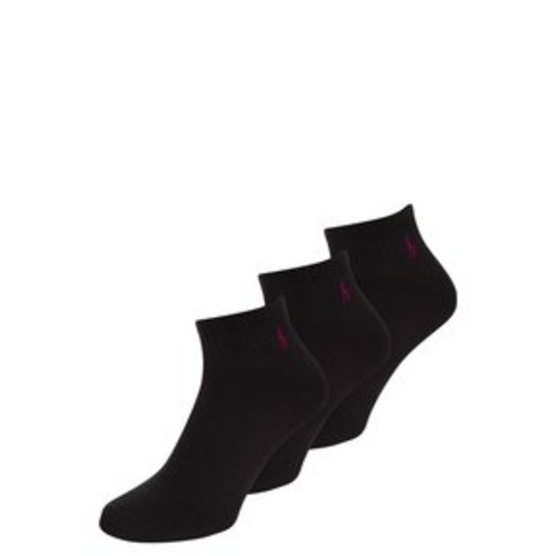 Polo Ralph Lauren QUARTER 3 PACK – Socken – black/schwarz