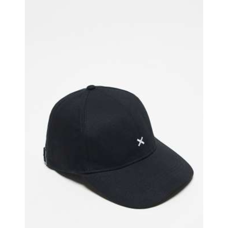 COLLUSION Unisex logo cap in black