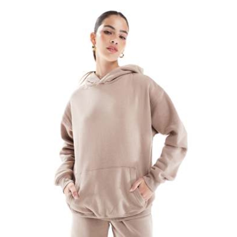 Cotton On classic fleece hoodie in mocha – part of a set