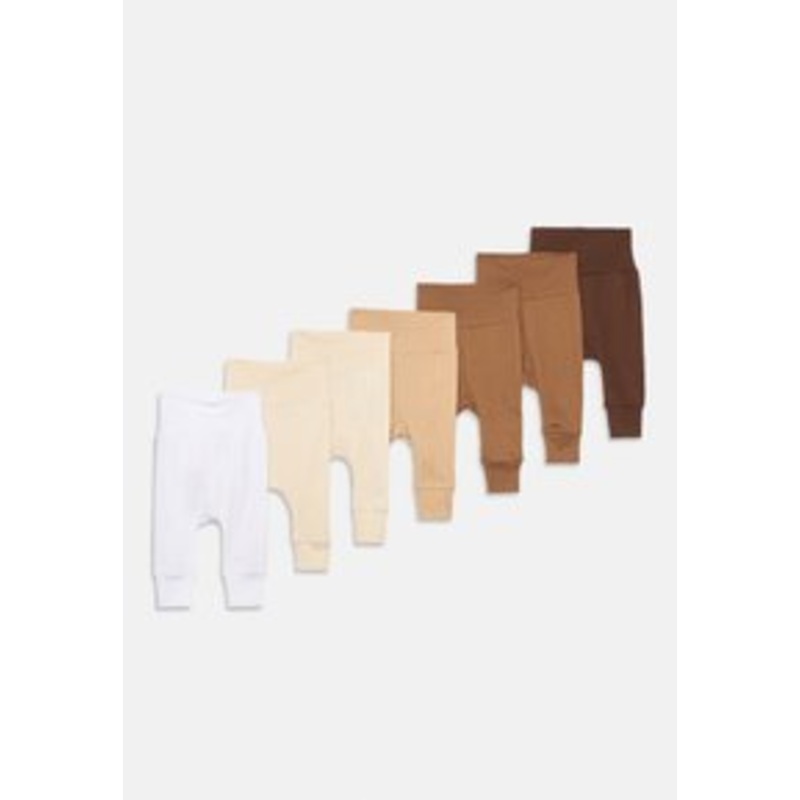 Friboo 7 PACK UNISEX – Leggings – Hosen – off white/brown/beige/offwhite