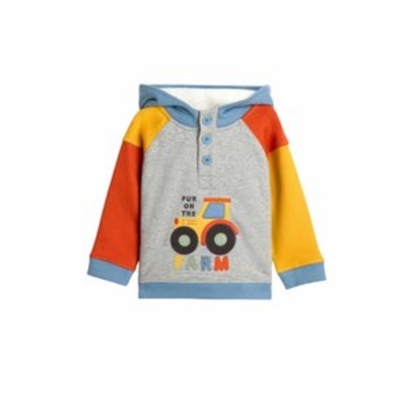 JoJo Maman Bb REGULAR FIT APPLIQU – Kapuzenpullover – grey/grau