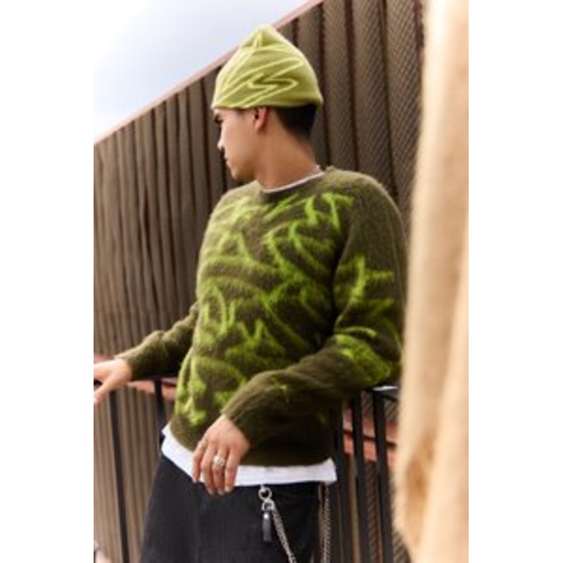 iets frans… REMI GRAFFITI UNISEX – Strickpullover – green/grn