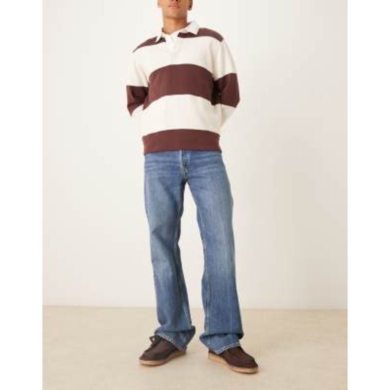 ARKET Canyon straight leg jeans in mid blue wash