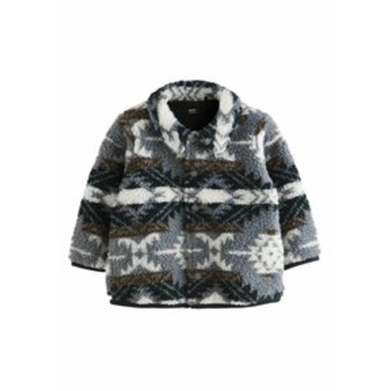 Next BORG-REGULAR FIT – Fleecejacke – blue navy pattern/blau