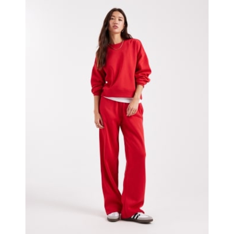 ONLY sweats set in bright red
