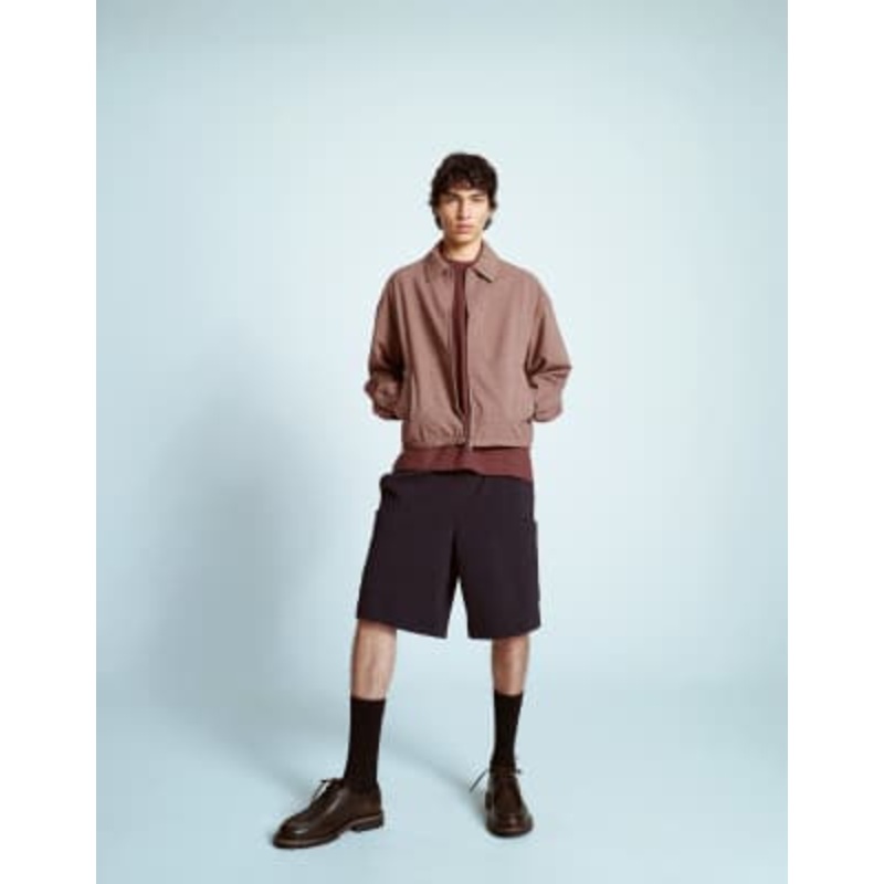 Topman premium utility shorts in navy