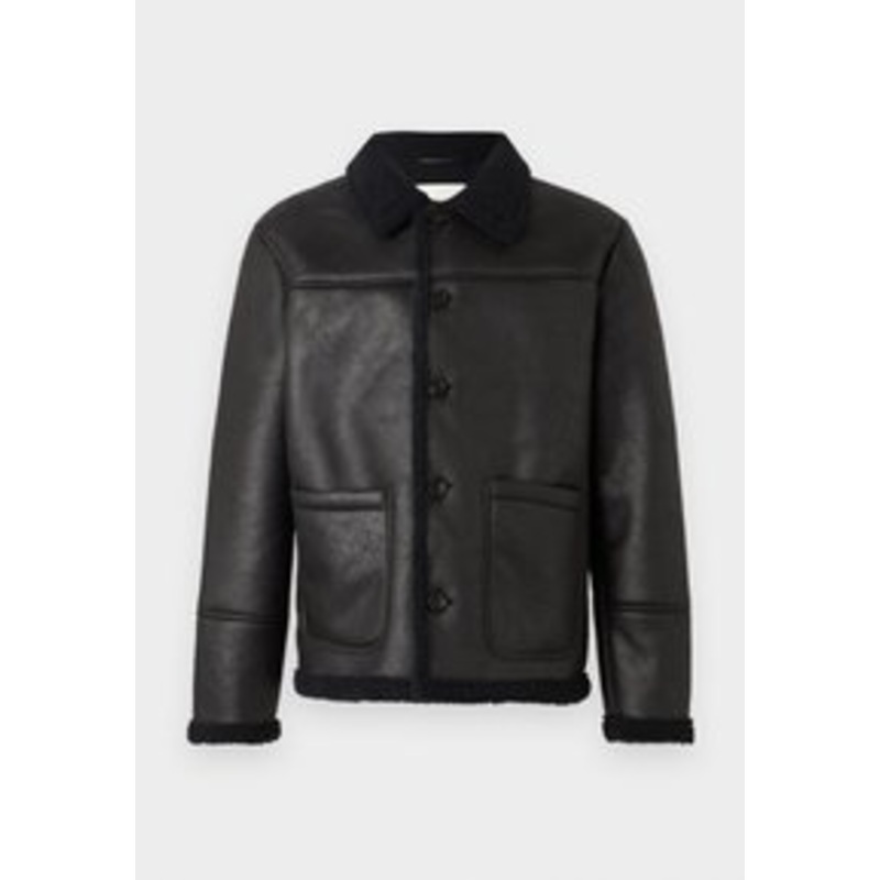 Jack & Jones JORCAMBRIDGE RANCHER JACKET – Kunstlederjacke – black/schwarz
