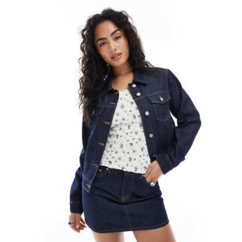 JJXX denim jacket in dark blue – part of a set