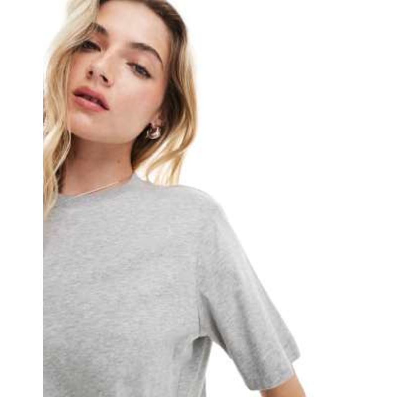 & Other Stories relaxed short sleeve T-shirt in gray