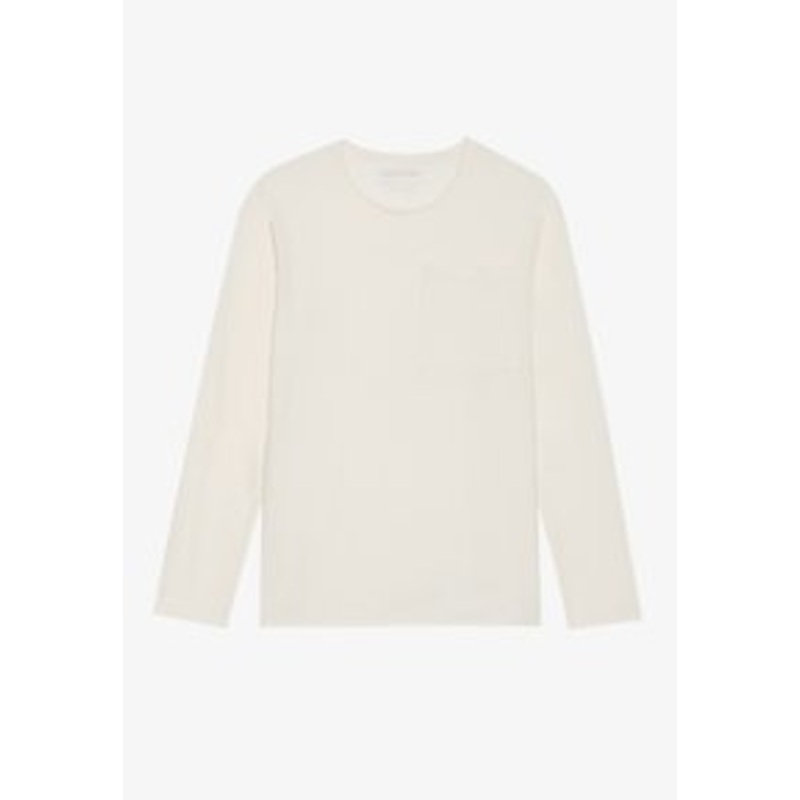 YOURTURN SLOUCHY LONG SLEEVED TOP WITH POCKET UNISEX – Langarmshirt – marshmallow 11-4300 tcx/offwhite