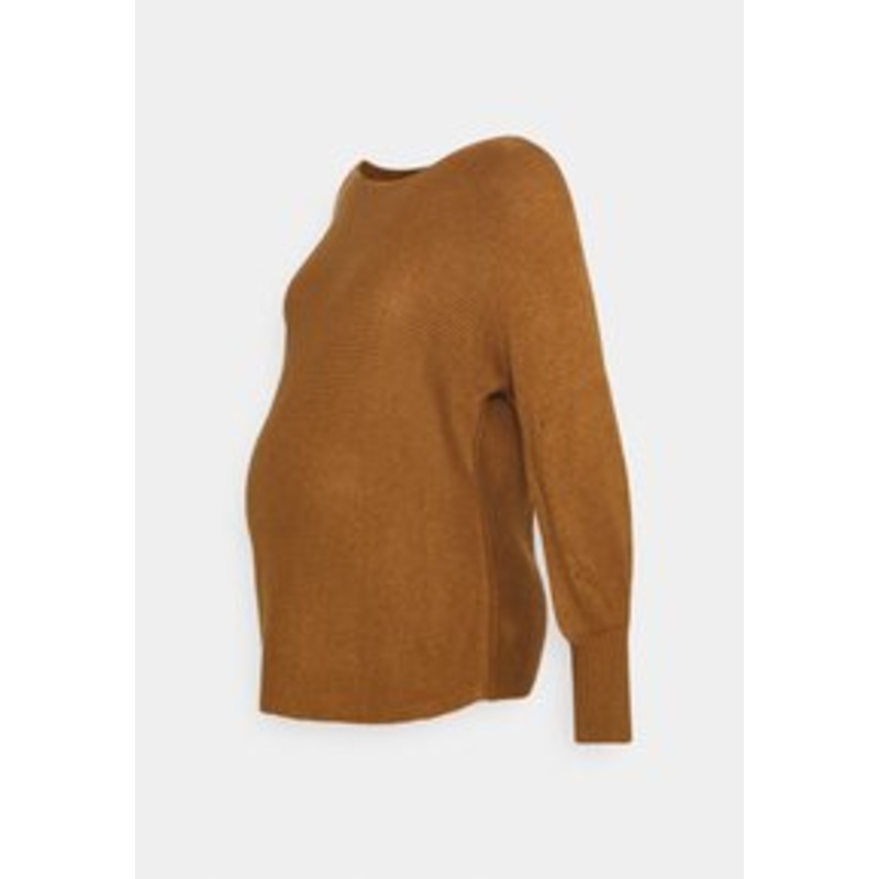 ONLY MATERNITY OLMNICOYA BOAT NECK – Strickpullover – rubber/braun