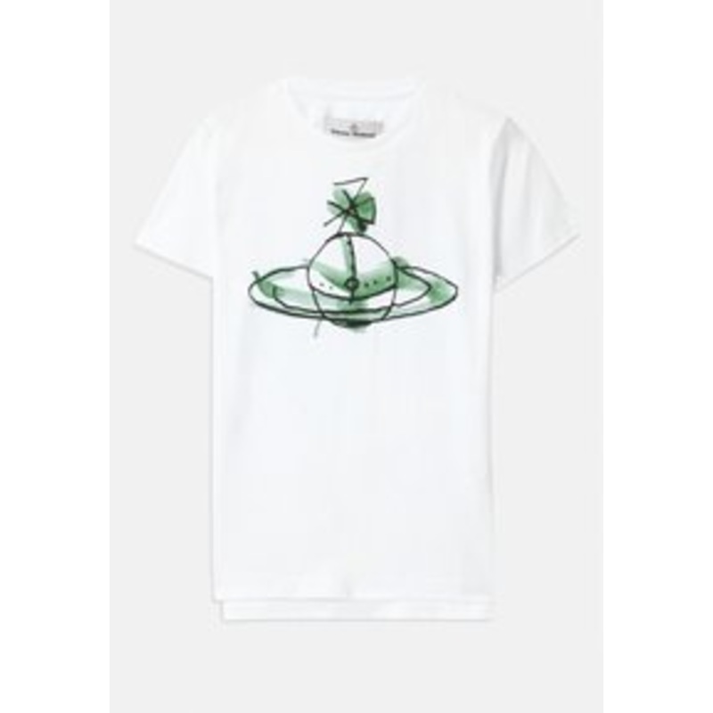 Vivienne Westwood DRAWN ORB PERU UNISEX – T-Shirt print – white/wei
