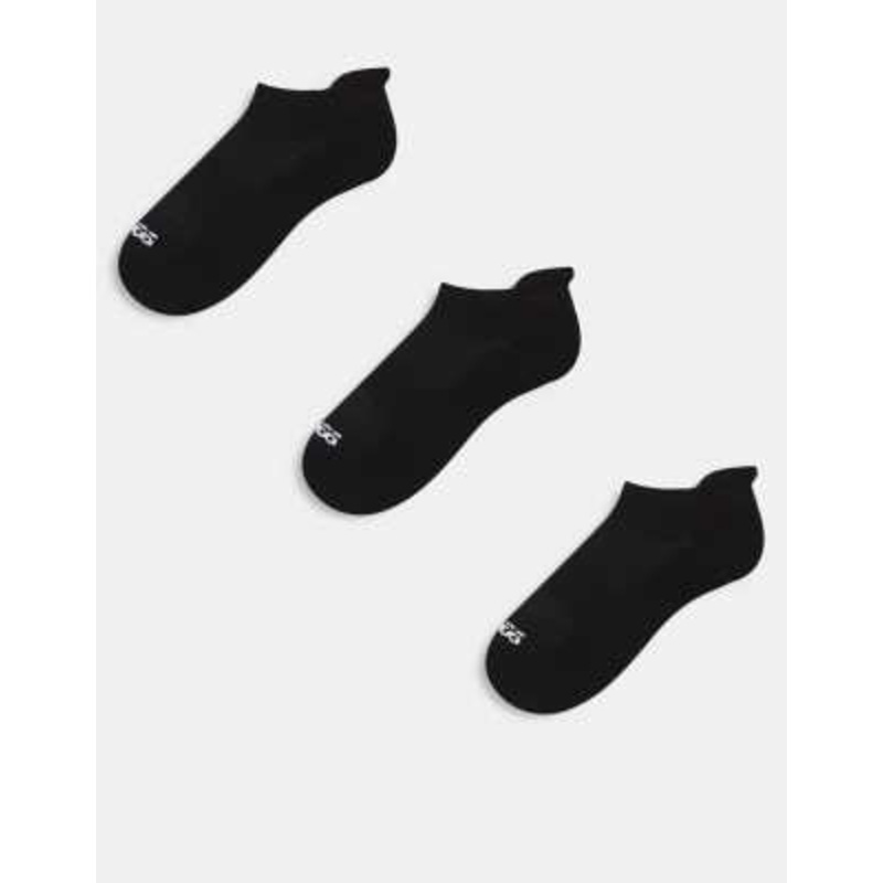 4505 Icon 3 pack quick dry sneaker sport socks in black