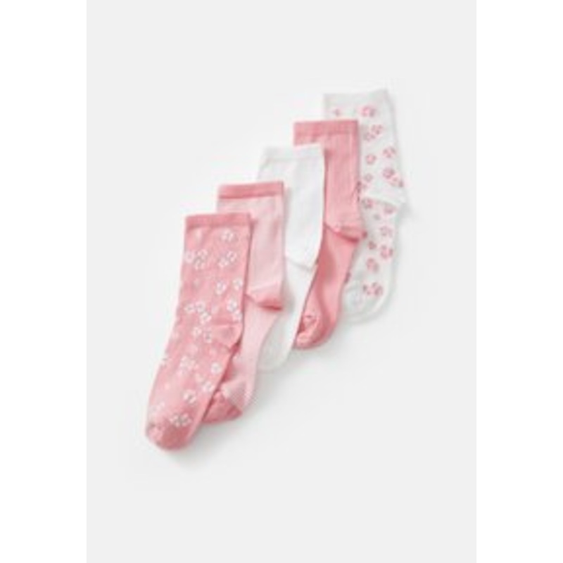 Petit Bateau CHAUSSETTES MOYEN SIMPLE 5 PACK – Socken – light pink/white/rosa